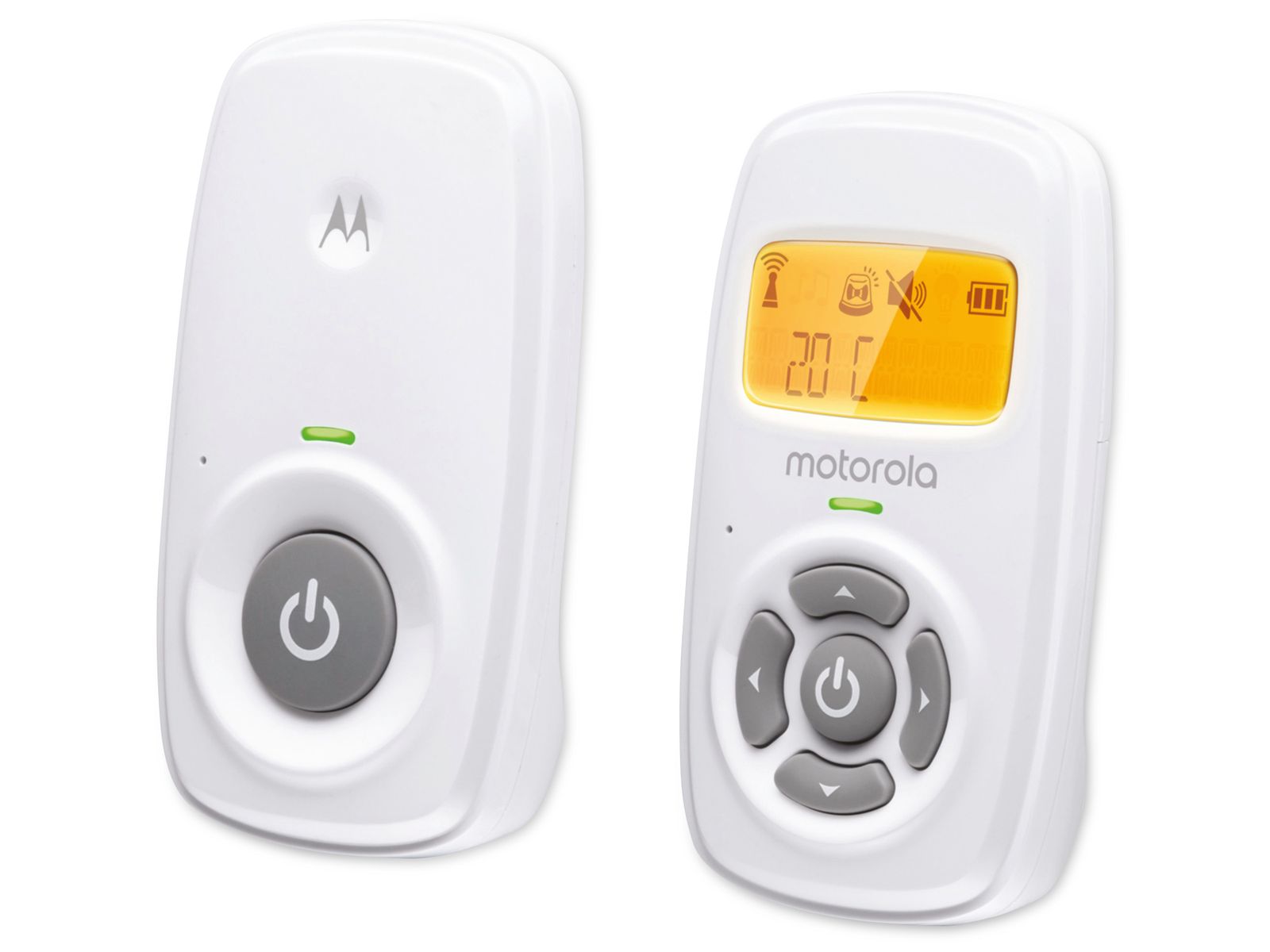 MOTOROLA PMR Babyphone MBP24, weiß, 2x AAA Batterien von Motorola PMR