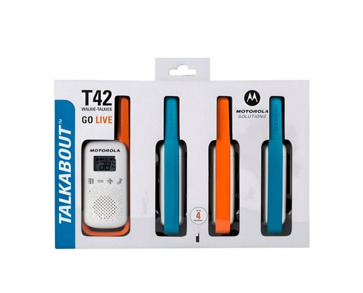 Motorola Solutions Walkie Talkie Talkabout T42 Quad, (Packung, 4 Walkie-Talkies) von Motorola Solutions