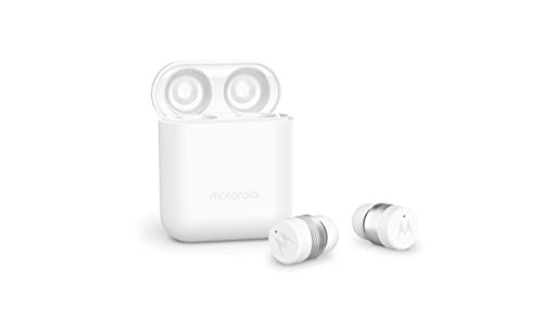 Motorola Lifestyle VerveBuds 120 - Bluetooth in Ear mini Kopfhörer - Tragbar Ladebox und Integriertem Mikrofon - 15 Std. - IPX6 Waterproof - Touch Control - Kompatibel mit Alexa,Siri,Google - Weiß von Motorola Sound