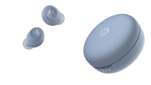 Motorola Lifestyle VerveBuds 250 - Bluetooth in Ear True Wireless Kopfhörer - Tragbar, Kabellose Ladebox - 18 Std. - IPX5 Waterproof - Touch Control - Kompatibel mit Alexa,Siri,Google - Blau Motorola Lifestyle VerveBuds 250 - Bluetooth in Ear True Wireless Kopfhörer - Tragbar, Kabellose Ladebox - 18 Std. - IPX5 Waterproof - Touch Control - Kompatibel mit Alexa,Siri,Google - Blau von Motorola Sound