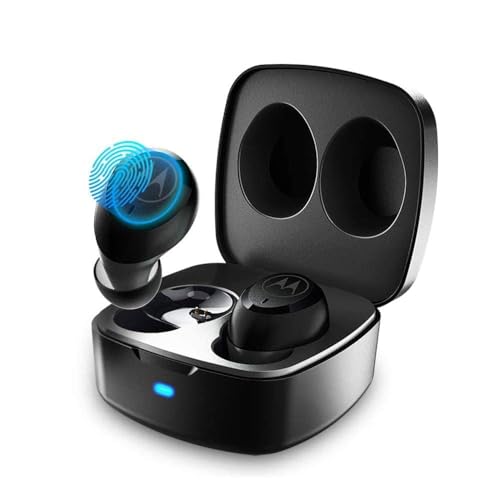 Motorola Lifestyle Vervebuds 100 - Bluetooth In-Ear Kopfhörer (kabellos) - 14 Std - IPX5 Waterproof - Kompatibel mit Alexa, Siri und Google Assistant - Schwarz von Motorola Sound