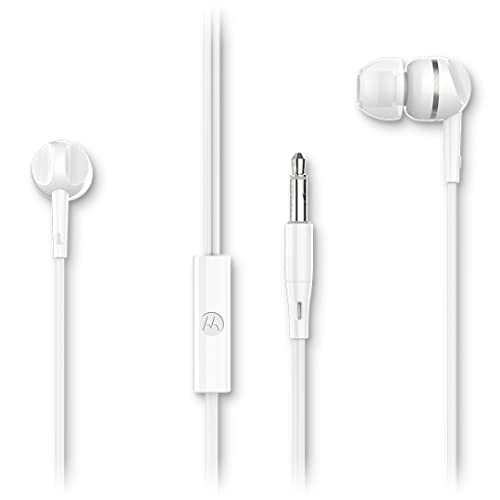 Motorola Sound Earbuds 105 - Kabelgebundenes In Ear Stereo Kopfhörer mit Mikrofon für Freisprechanrufe - Weiß von Motorola Sound