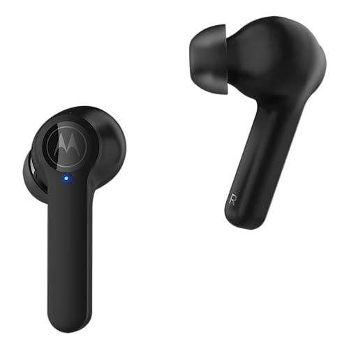 Motorola Sound Moto Buds-S ANC - Kabellose Kopfhörer In Ear - Bluetooth - Active Noise Cancellation - Wasser- und Schweißfest - Schwarz von Motorola Sound