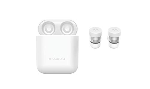 Motorola VerveBuds 110-Bluetooth in Ear mini Kopfhörer-Tragbar Ladebox und Integriertem Mikrofon- 8,5 Std.IP54 Waterproof und Mono oder Dual-Headset-Kompatibel mit Alexa,Siri,Google Assistant-Weiß von Motorola Sound