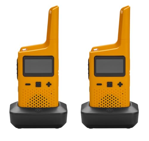 MOTOROLA Solutions - Set von 2 Walkie-Talkies - TALKABOUT T72 - PMR446 - Gelb - Weite Reichweite - IP54 Bewertung - Ideal für Wanderungen von Motorola