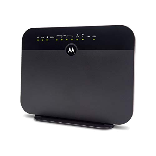 MOTOROLA VDSL2/ADSL2+ Modem + WiFi AC1600 Gigabit Router, Modell MD1600, für nicht gebundene DSL von CenturyLink, Frontier, und einige andere DSL-Anbieter von Motorola