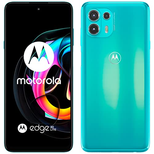 Motorla Edge 20 lite 17 cm (6,7 Zoll Full HD+) Smartphone (Android 11, 128 GB Speicher, 5G, LTE, 8 GB RAM, 108MP Kamera, Octa-Core Prozessor (2,0 GHz) Green von Motorola
