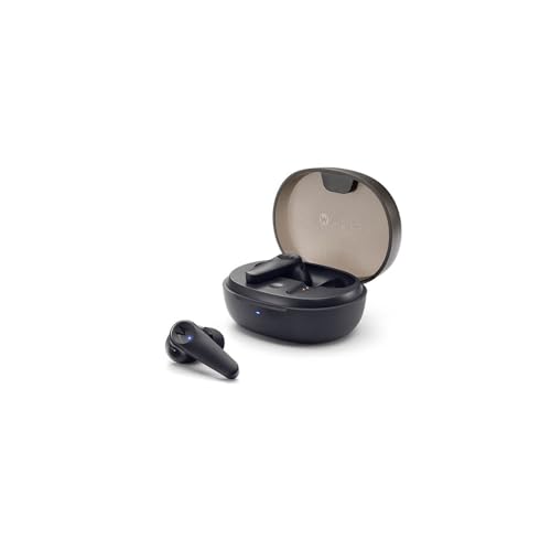 Motorola Buds 600 Headset Wireless Noise Cancelling Technologie Snapdragon Sound 6 Mikrofon Steuerung TATTILE CHIMATE E Musik CUSTODIA DI RICARICA Wireless USB-C Black Marke von Motorola