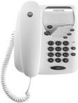 Motorola CT1 - Analoges Telefon - Kabelgebundenes Mobilteil - 20 Eintragungen - Schwarz (107CT1WHITE) von Motorola