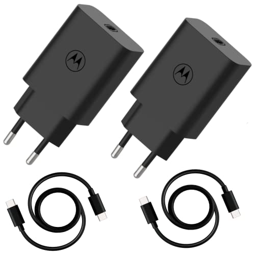 Motorola Chargers - Packung von 2-30W Turbopower-Schnellladegerat/Stromadapter mit 1M USB-C-bis-C-Kabel. von Motorola