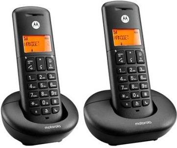 Motorola E202 Duo - DECT-Telefon - Kabelloses Mobilteil - 50 Eintragungen - Schwarz (F52000K50O2AES) von Motorola