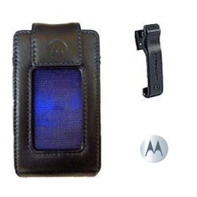 Motorola ELV37 Schutzhülle/Etui für Motorola V3 Razr V3c V3m V3i V3r V3t V3e (Leder, mit Sichtfenster für Anrufer) von Motorola