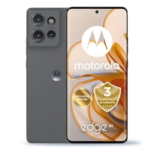 Motorola Edge 50, 12/512 GB, Spanien, Militär-Zertifizierung für Haltbarkeit, Super-HD-Display (16,7 cm (6,7 Zoll), Sony LYTIA 700C Sensor und Teleobjektiv, TurboPower-Ladung von 68 W, Schutzhülle, von Motorola