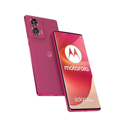Motorola Edge 50 Fusion (12/512 GB, Dual-Kamera 50 + 13 MP, Display 6,67 Zoll POLED FHD+ 144 Hz, IP68, Snapdragon 7s Gen 2, Akku 5000 mAh, Dual SIM, Android 14), Hot Pink von Motorola