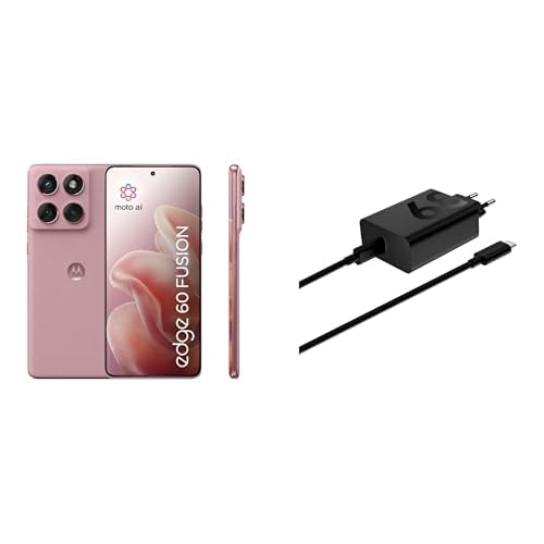 Motorola Edge 60 Fusion Smartphone Pantone Zephyr 68W-TurboPower-Ladegerät von Motorola