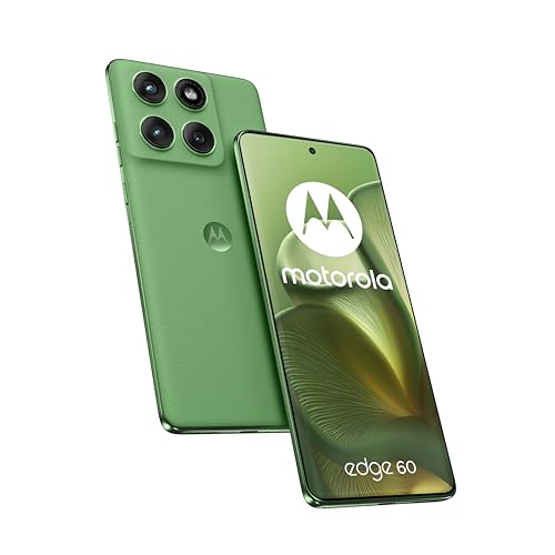 Motorola Edge 60 mit Moto AI (8/256 GB, Kamera 50 + 50 + 10 MP, Selfie 50 MP, Display 6,67 Zoll POLED 120 Hz, MediaTek Dimensity 24 M, Akku 5200 mAh, Ladung 68 W, Android 15), PANTONE Shamrock von Motorola