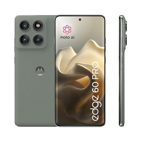 Motorola Edge 60 pro Smartphone (6,67“-Super-HD-Display, 50-MP-Kamera mit Moto-KI, 12/512 GB, 6000 mAh, Android 15) Pantone Shadow, inkl. Schutzcover – speziell bei Amazon von Motorola