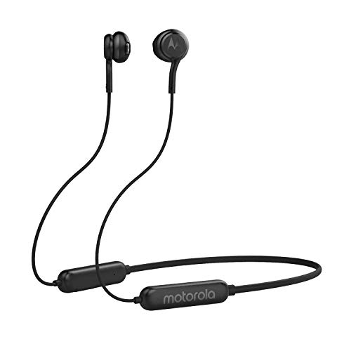 Motorola Lifestyle Ververap 105 - Bluetooth Sport-Kopfhörer mit Nackenbügel - IPX5 Waterproof - Alexa, Siri, Google Assistant kompatibel - Schwarz , One Size von Motorola