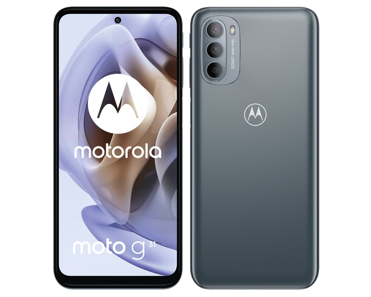 Motorola MOTOROLA moto G31 Android Smartphone grau 64GB Smartphone (6.4 Zoll, 64 GB Speicherplatz, 50 MP Kamera) von Motorola