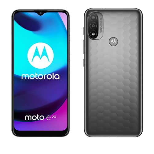 Motorola Moto E20 - Smartphone 32GB, 2GB RAM, Dual SIM, Graphite Grey von Motorola