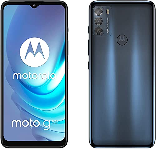 Motorola Moto G50 - Smartphone 128GB, 4GB RAM, Dual SIM, Steel Gray von Motorola