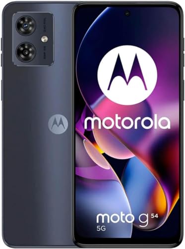 Motorola Moto G54 Smartphone, 6,5 Zoll, 256 GB RAM, 8 GB, Dual-SIM, 5G, Mitternachtsblau, Europa Marke von Motorola