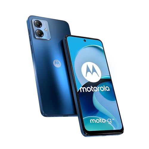 Motorola Moto g14 8GB + 256GB Sky Blue Smartphone 6,51 Zoll Duale-Kamera Blau von Motorola
