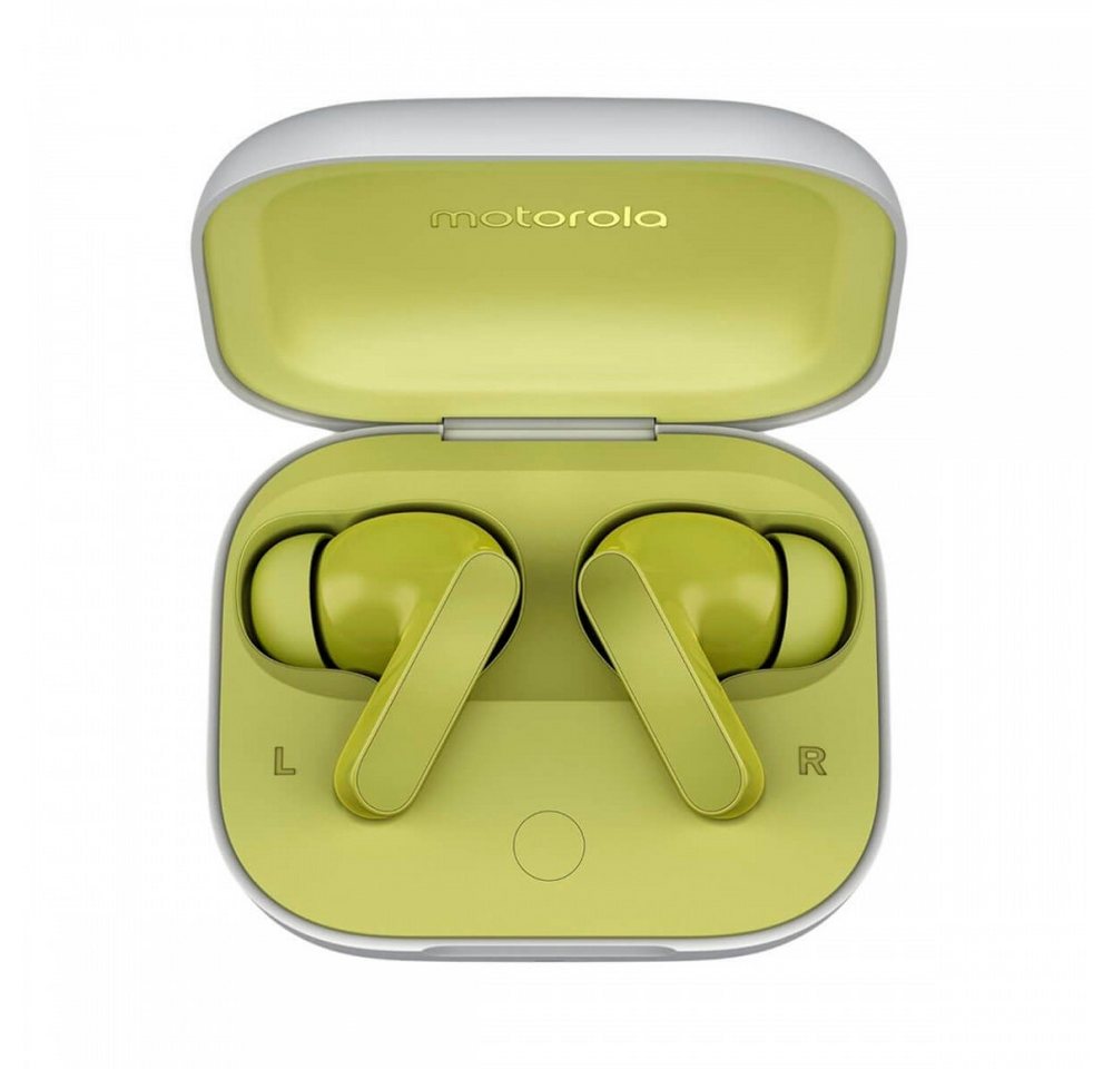 Motorola PG38C05790 Moto Buds - Kopfhörer - grün/banana In-Ear-Kopfhörer (Active Noise Cancelling (ANC), Bluetooth) von Motorola