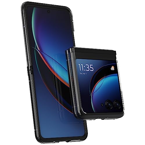 Motorola Razr+ (Plus) 2023 / Razr 40 ultraklare Hülle - Präsentieren Sie Ihr Telefon, schlanker, leichter Schutz, scharnierlose Schale, CNC-Präzisionsausschnitte, unendlich schwarze von Motorola