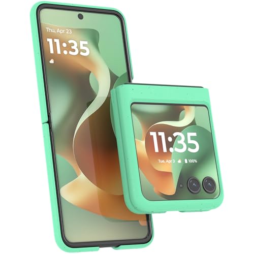 Motorola Razr 2025/2024 Spring Bud Green Schutzhülle - starre, leichte Polycarbonat-Schalen, präzise Passform, Fallschutz und kratzfest für Moto Razr 2025/2024 (nicht für Plus/Ultra) von Motorola