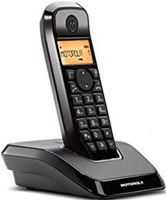 Motorola S1201 - DECT-Telefon - Kabelloses Mobilteil - Freisprecheinrichtung - 50 Eintragungen - Anrufer-Identifikation - Schwarz (C69000D48O1AES(01)) von Motorola