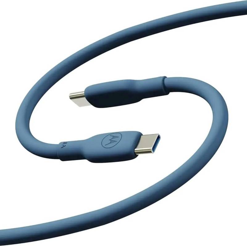 Motorola Silicone Cable C-C 5A 2m, Blue (SJCS0CCB20ET1-EU-BL) von Motorola