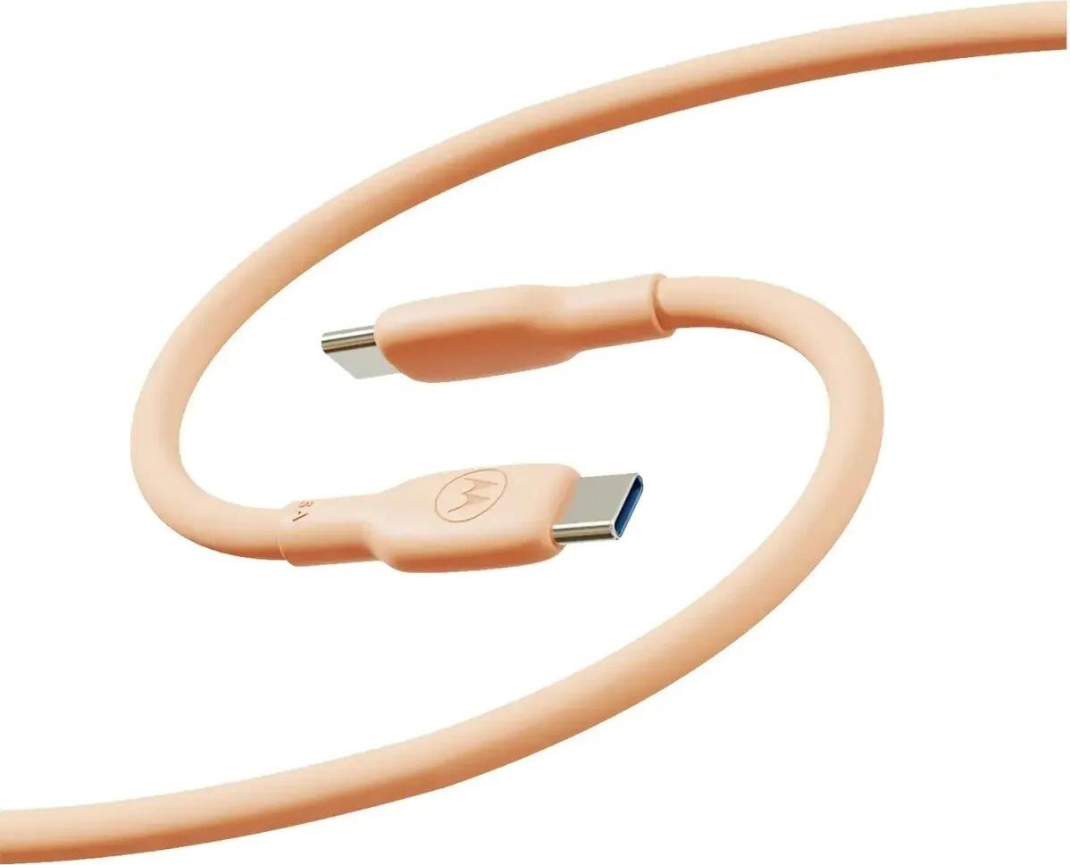 Motorola Silicone Cable C-C 5A 2m, Peach Fuzz (SJCS0CCB20ET1-EU-PF) von Motorola