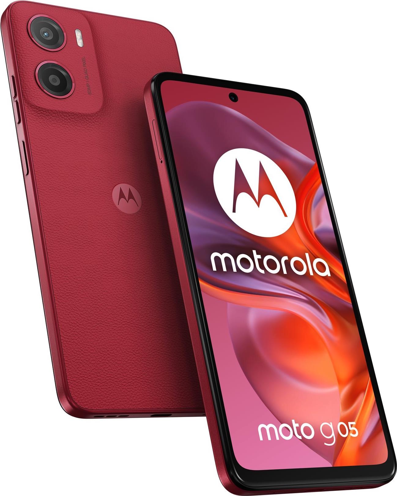 Motorola Solutions Moto G05 64GB red - Mobiltelefon (PB6L0005SE) von Motorola