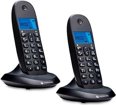 Motorola TELEPHONE WIRELESS DECT DIGITAL C1002CB+ BLACK/BACKLIT SCREEN/HANDS-FREE/50COUNTS 107C1002CB+ (107C1002CB+) von Motorola