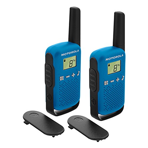 Motorola Talkabout T42 PMR-Funkgeräte (2er Set, PMR446, 16 Kanäle, Reichweite 4 km) blau von Motorola