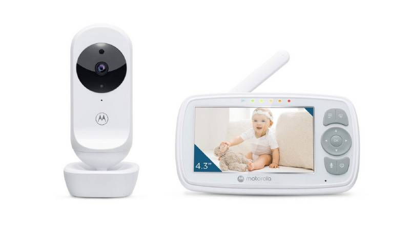 Motorola Video-Babyphone Baby-Monitor mit Farbdisplay Infrarot-Nachtsicht und Temperaturanzeige von Motorola