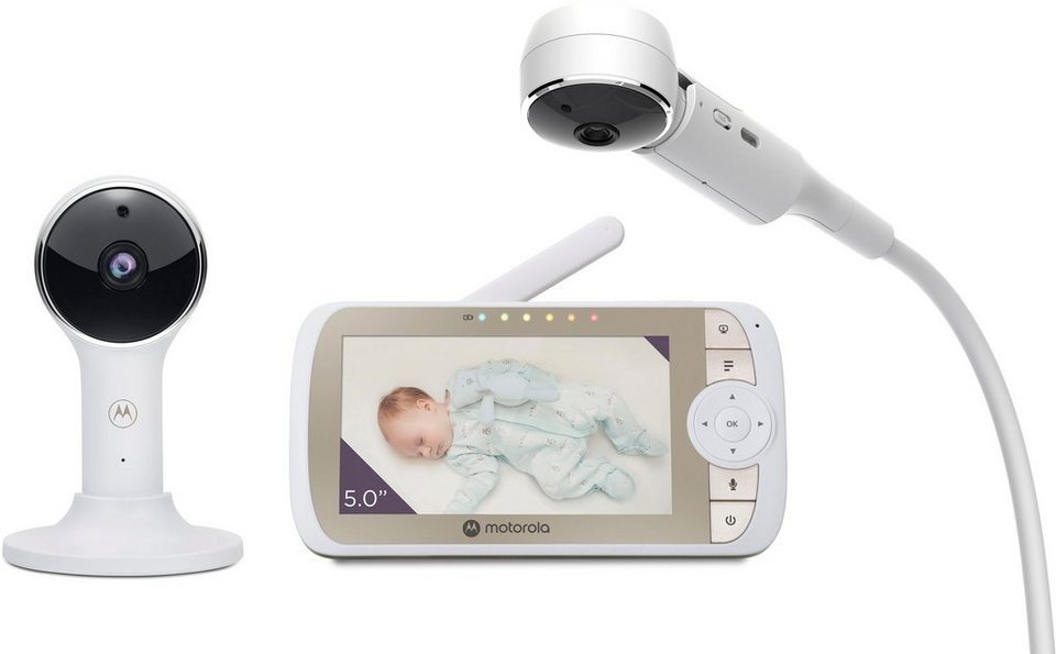 Motorola Video-Babyphone VM65X Connect Video-Babyphone, Farbdisplay, Nachtsicht, 2-Wege-A von Motorola