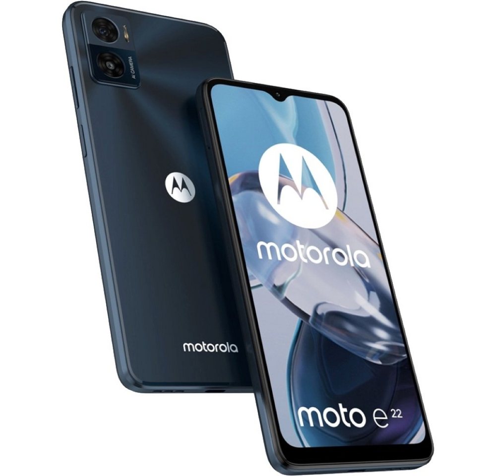 Motorola XT2239-7 Moto E22 32 GB / 3 GB - Smartphone - astro black Smartphone (6,5 Zoll) von Motorola