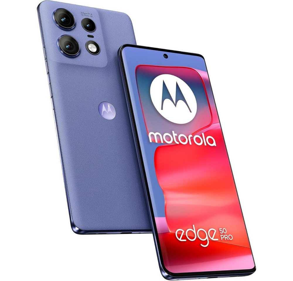 Motorola XT2403-2 Moto Edge 50 Pro 5G 512 GB / 12 GB Smartphone luxe lavender Smartphone (6,67 Zoll) von Motorola