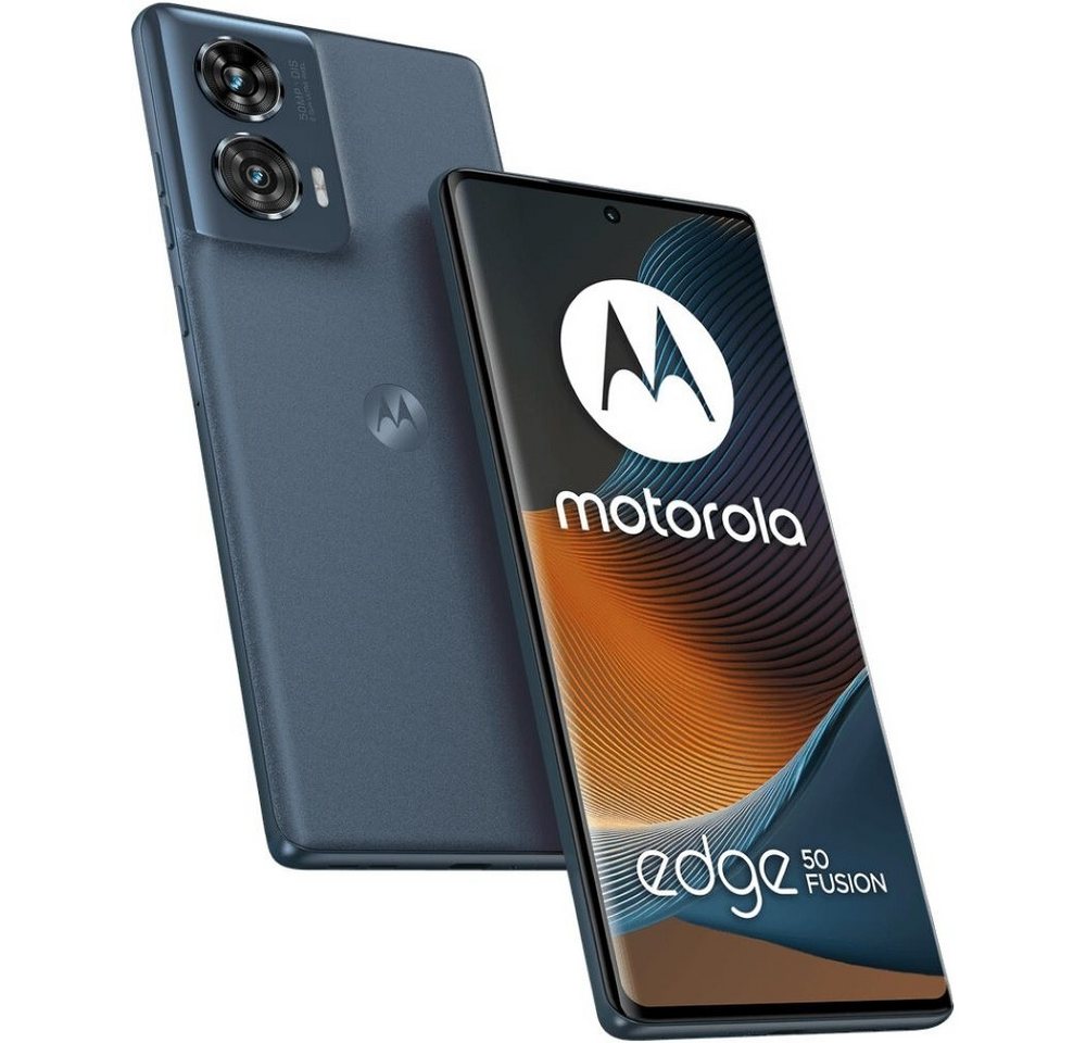 Motorola XT2429-2 Moto Edge 50 Fusion 5G 256 GB / 8 GB Smartphone forest blue Smartphone (6,7 Zoll) von Motorola