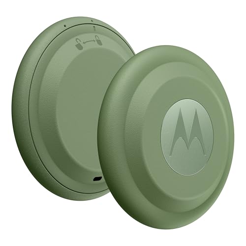 Motorola Moto Tag – Smart Tracker, 1er Pack (Android 9+ kompatibel, Bluetooth 5.4, IP67 Wasserschutz, USB-C, Ultrabreitband, Finder für Schlüssel, Gepäck UVM), Jade Green von Motorola