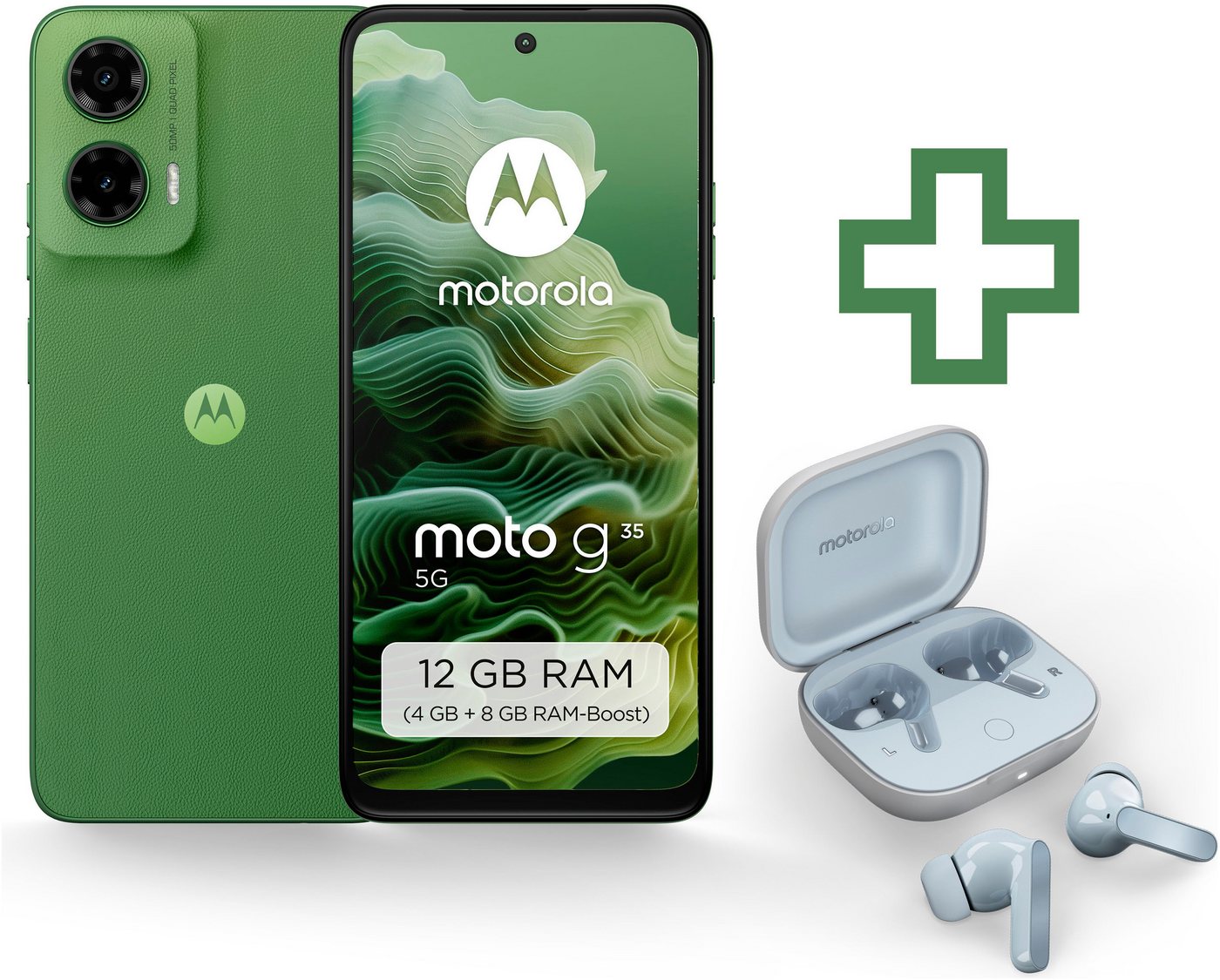 Motorola moto g35 5G + moto buds Smartphone (17,07 cm/6,72 Zoll, 128 GB Speicherplatz, 50 MP Kamera) von Motorola