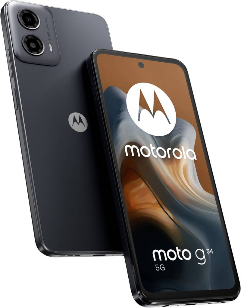 moto g34 5G Smartphone charcoal black von Motorola