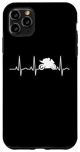 Hülle für iPhone 11 Pro Max Motorrad Herzschlag Supersport Geschenk Rennmaschine Moped von Motorradfahrer Bike Chopper Geschenkideen & Mehr