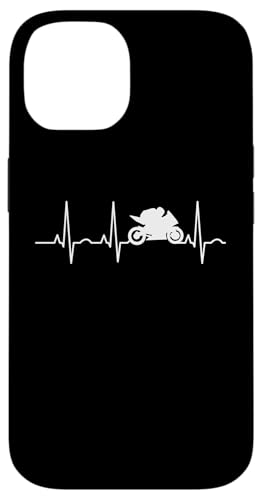 Hülle für iPhone 14 Motorrad Herzschlag Supersport Geschenk Rennmaschine Moped von Motorradfahrer Bike Chopper Geschenkideen & Mehr