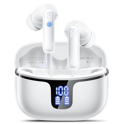 Bluetooth Kopfhörer, Kopfhörer Kabellos Bluetooth 5.3Tiefer Bass, In Ear Kopfhörer mit 4 ENC Mic, 2025 Kabellose Kopfhörer 40Std Noise Cancelling Earbuds IP7 Wasserdicht Ohrhörer USB-C LED Anzeige Bluetooth Kopfhörer, Kopfhörer Kabellos Bluetooth 5.3Tiefer Bass, In Ear Kopfhörer mit 4 ENC Mic, 2025 Kabellose Kopfhörer 40Std Noise Cancelling Earbuds IP7 Wasserdicht Ohrhörer USB-C LED Anzeige von Motost