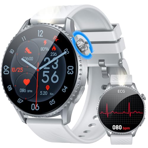 Smartwatch Herren mit Bluetooth Telefonfunktion Fitnessuhr: 1.56 "AMOLED Smart Watch EKG+HRV Sportuhr mit 24H Herzfrequenz Blutdruck Fitness Tracker IP67 Wasserdichte Kompatibel iOS Android Uhren Smartwatch Herren mit Bluetooth Telefonfunktion Fitnessuhr: 1.56 "AMOLED Smart Watch EKG+HRV Sportuhr mit 24H Herzfrequenz Blutdruck Fitness Tracker IP67 Wasserdichte Kompatibel iOS Android Uhren von Motsfit