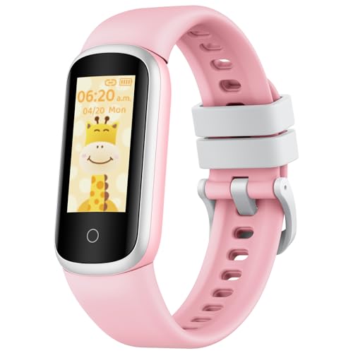 Smartwatch Kinder Fitness Tracker Kinderuhr: Smart Watch mit Schrittzähler Aktivitätstracker Kalorienzähler Pulsuhr Schlafmonitor Uhr Kinder Junge Mädchen Wasserdicht Fitnessuhr für Android iOS von Motsfit