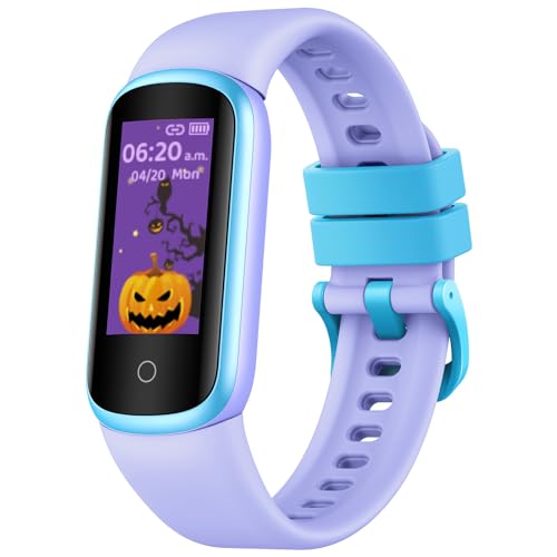 Smartwatch Kinder Fitness Tracker Kinderuhr: Smart Watch mit Schrittzähler Aktivitätstracker Kalorienzähler Pulsuhr Schlafmonitor Uhr Kinder Junge Mädchen Wasserdicht Fitnessuhr für Android iOS von Motsfit